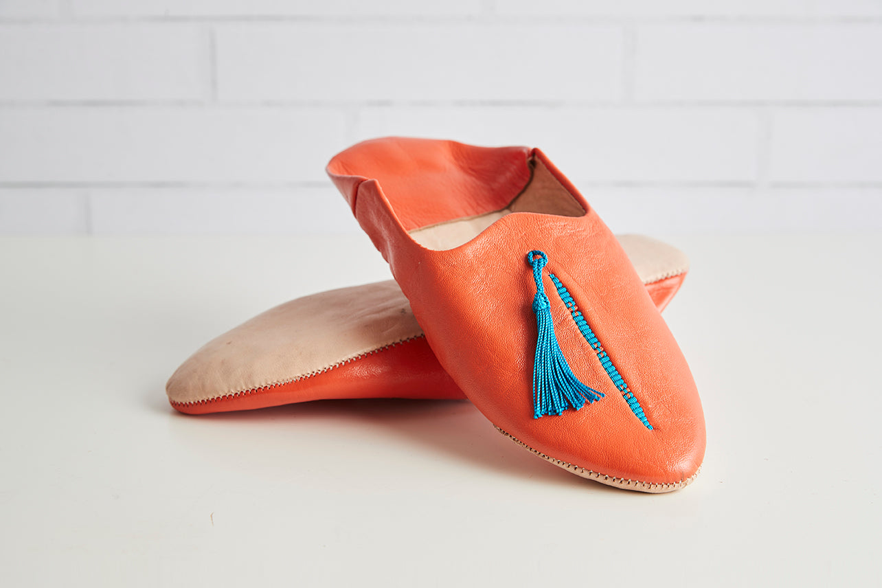 moroccan leather slippers by verve culture