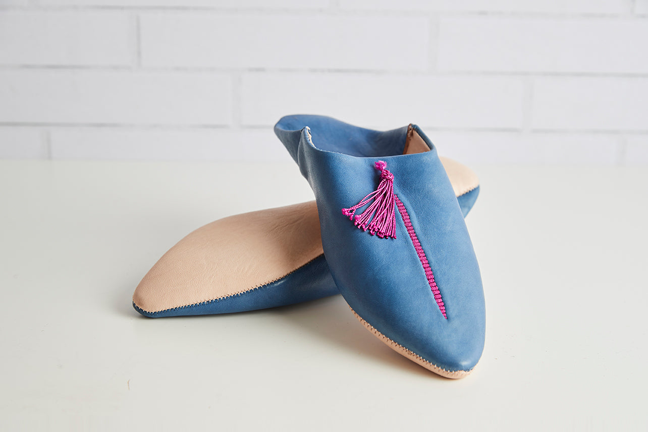 moroccan leather slippers by verve culture