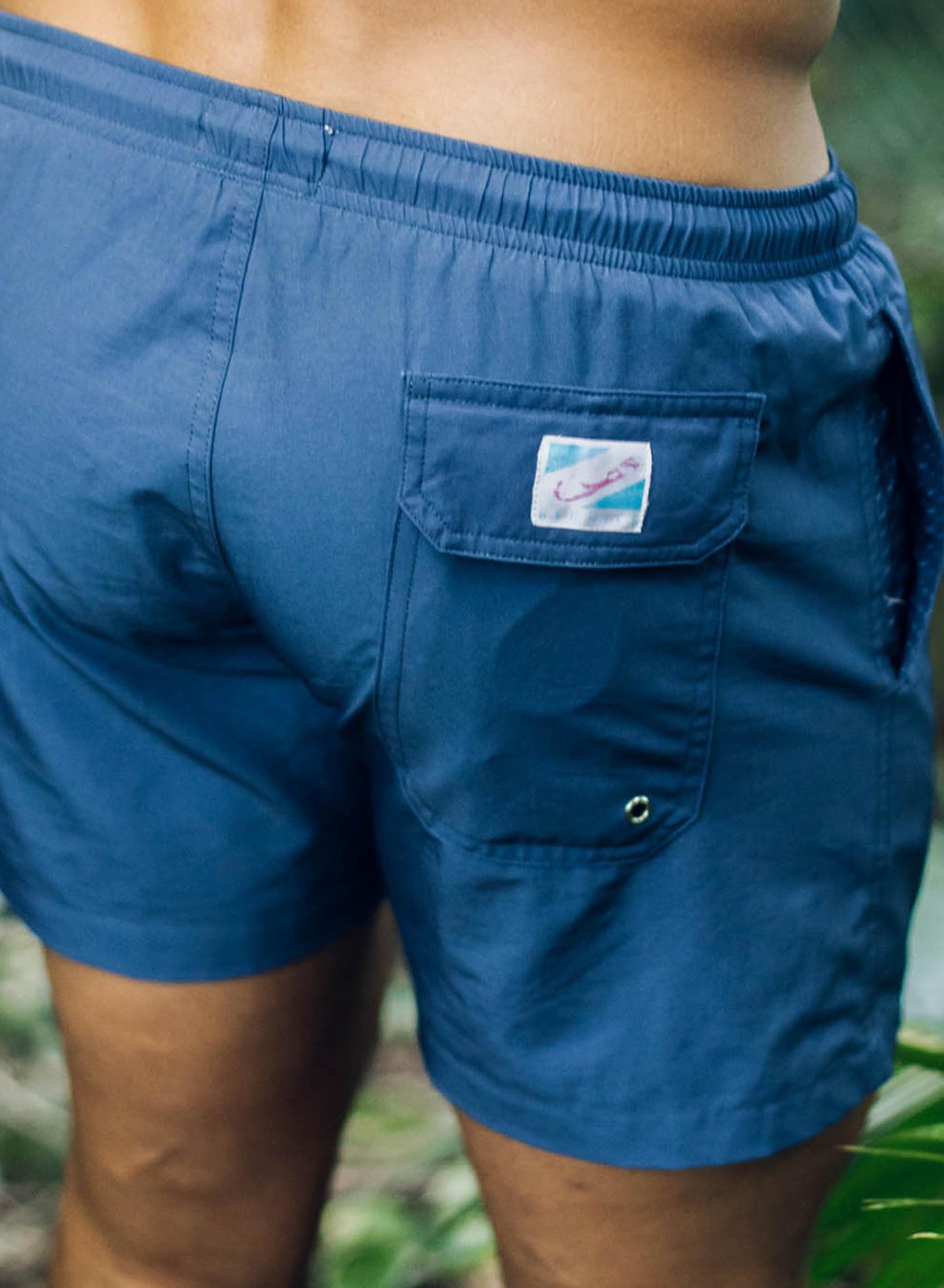 navy - 5" swim trunks by bermies