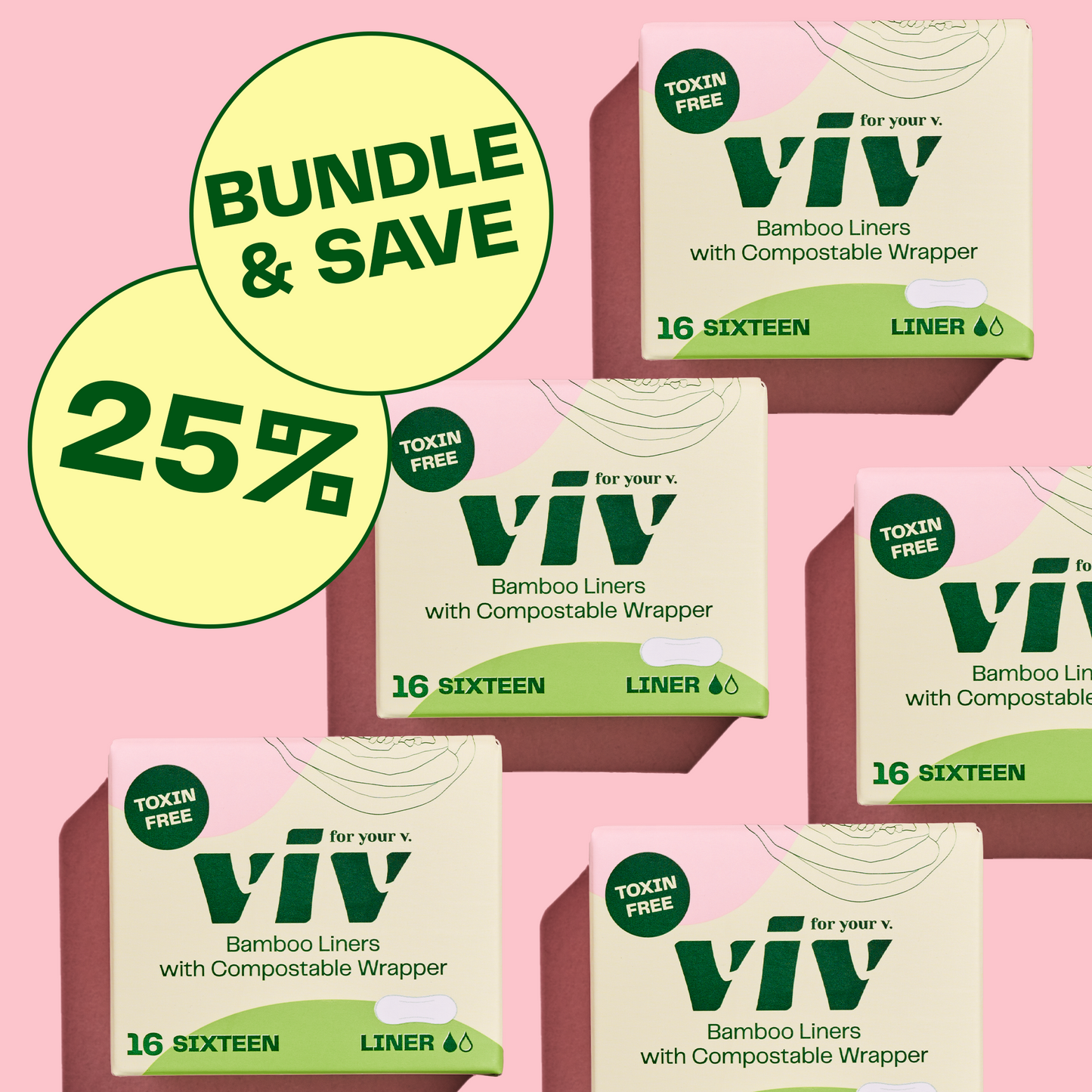 bamboo liners bundle by viv for your v