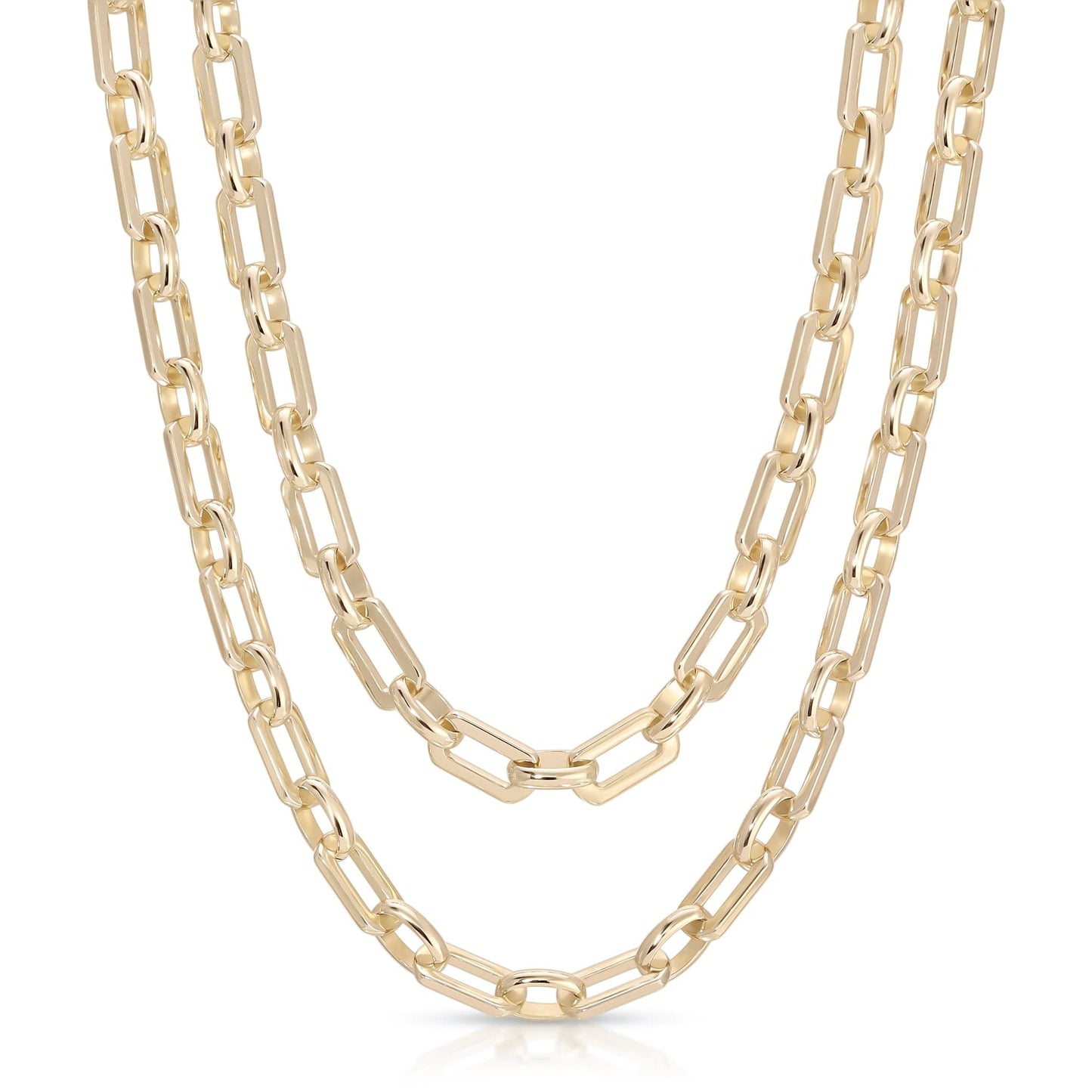 liv double chain necklace by eklexic