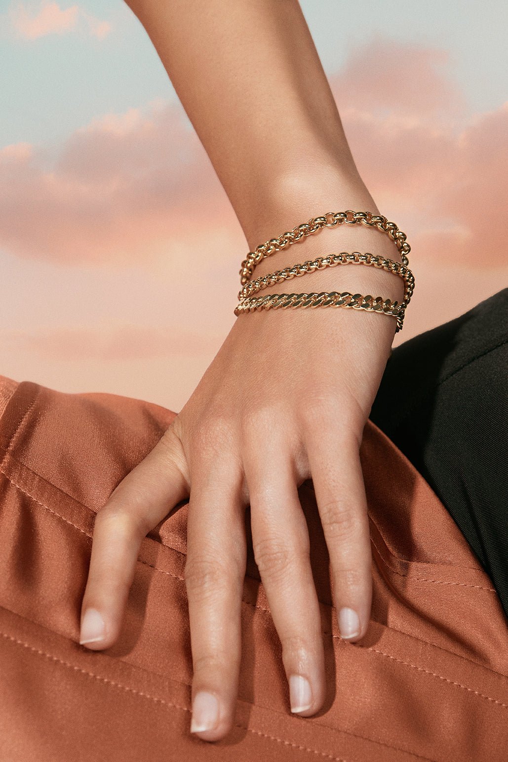 luciana box chain bracelet by eklexic