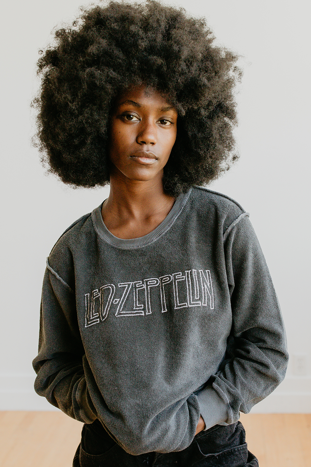 led zeppelin logo sweatshirt by people of leisure