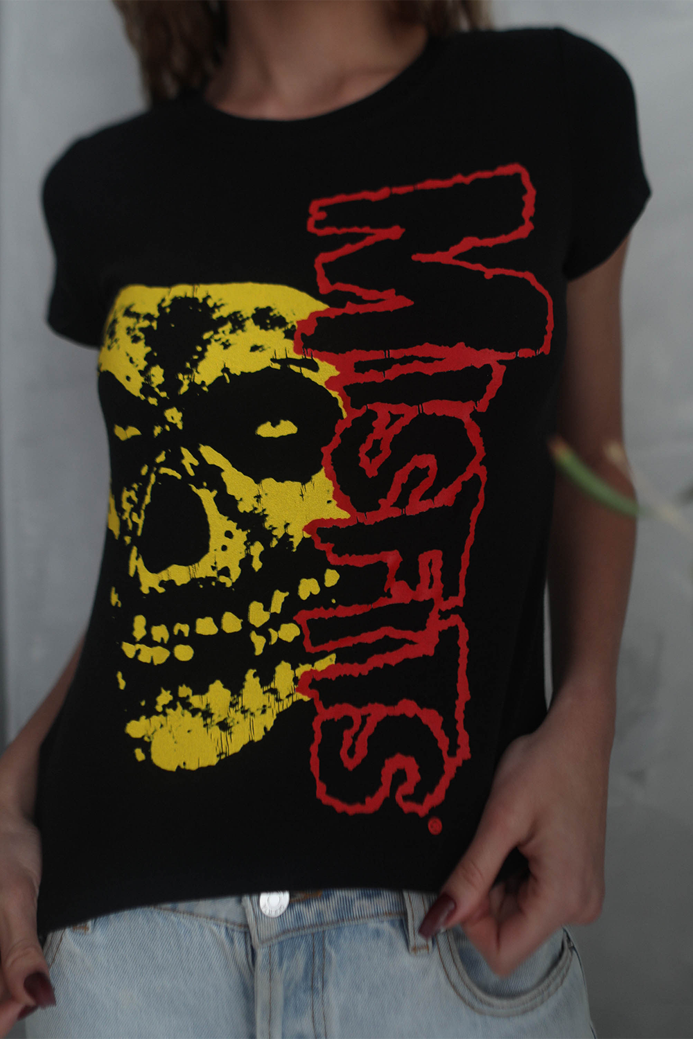 misfits baby tee by people of leisure