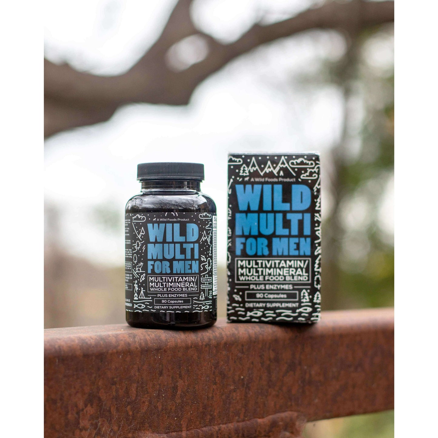 whole food daily multivitamin for men case of 12 by wild foods