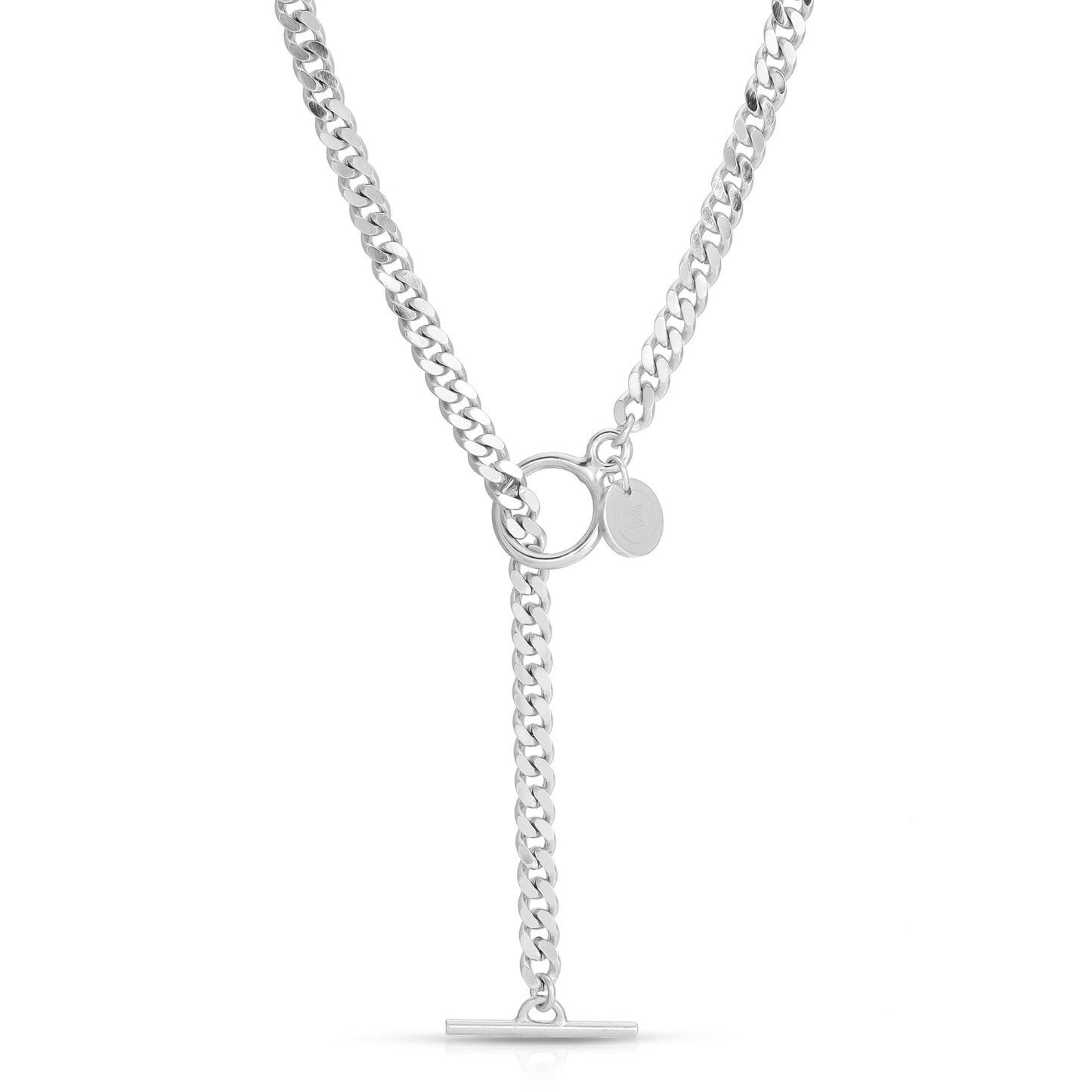 micro link curb chain convertible lariat by eklexic