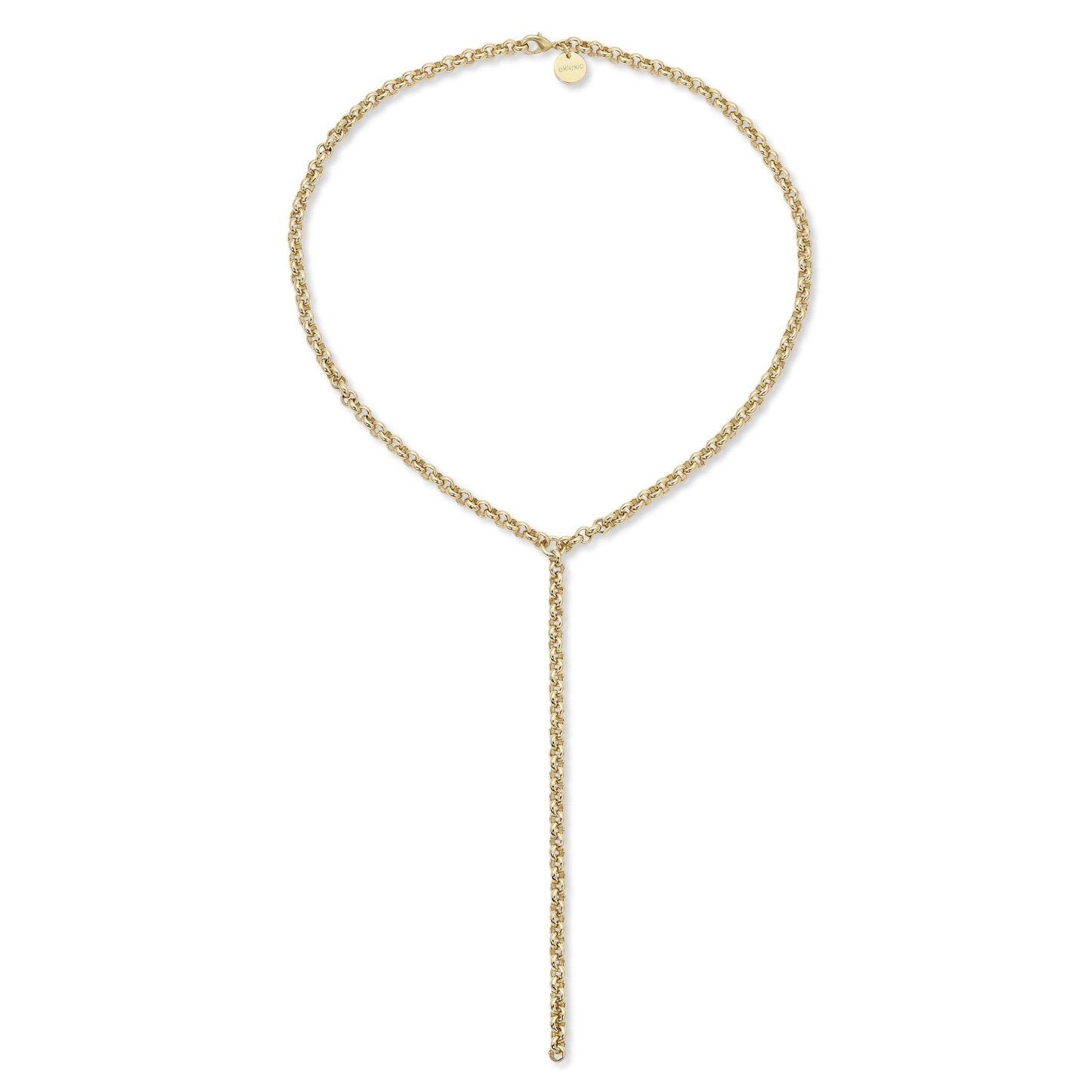 micro royal rolo chain lariat by eklexic