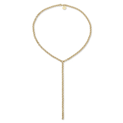 Micro Royal Rolo Chain Lariat by eklexic