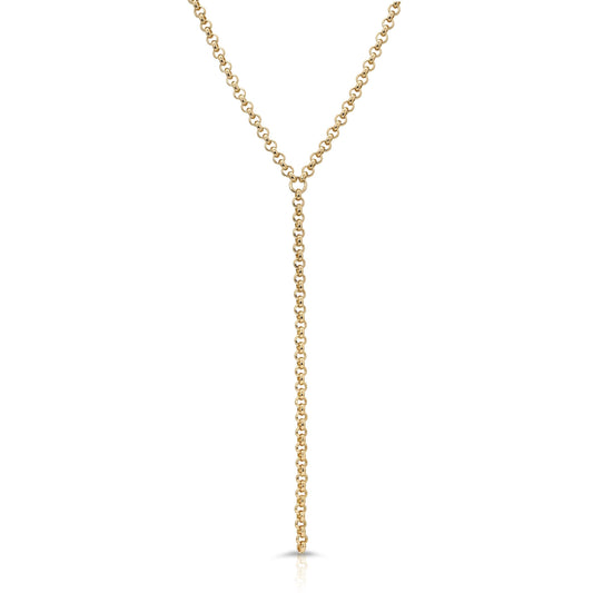 Micro Royal Rolo Chain Lariat by eklexic