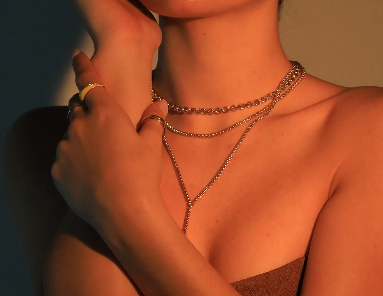 micro royal rolo chain necklace by eklexic