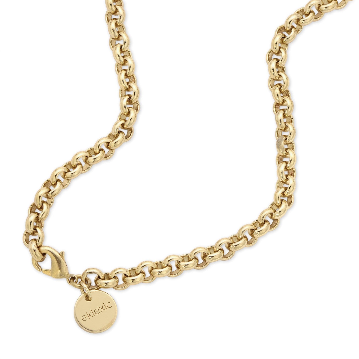 micro royal rolo chain necklace by eklexic