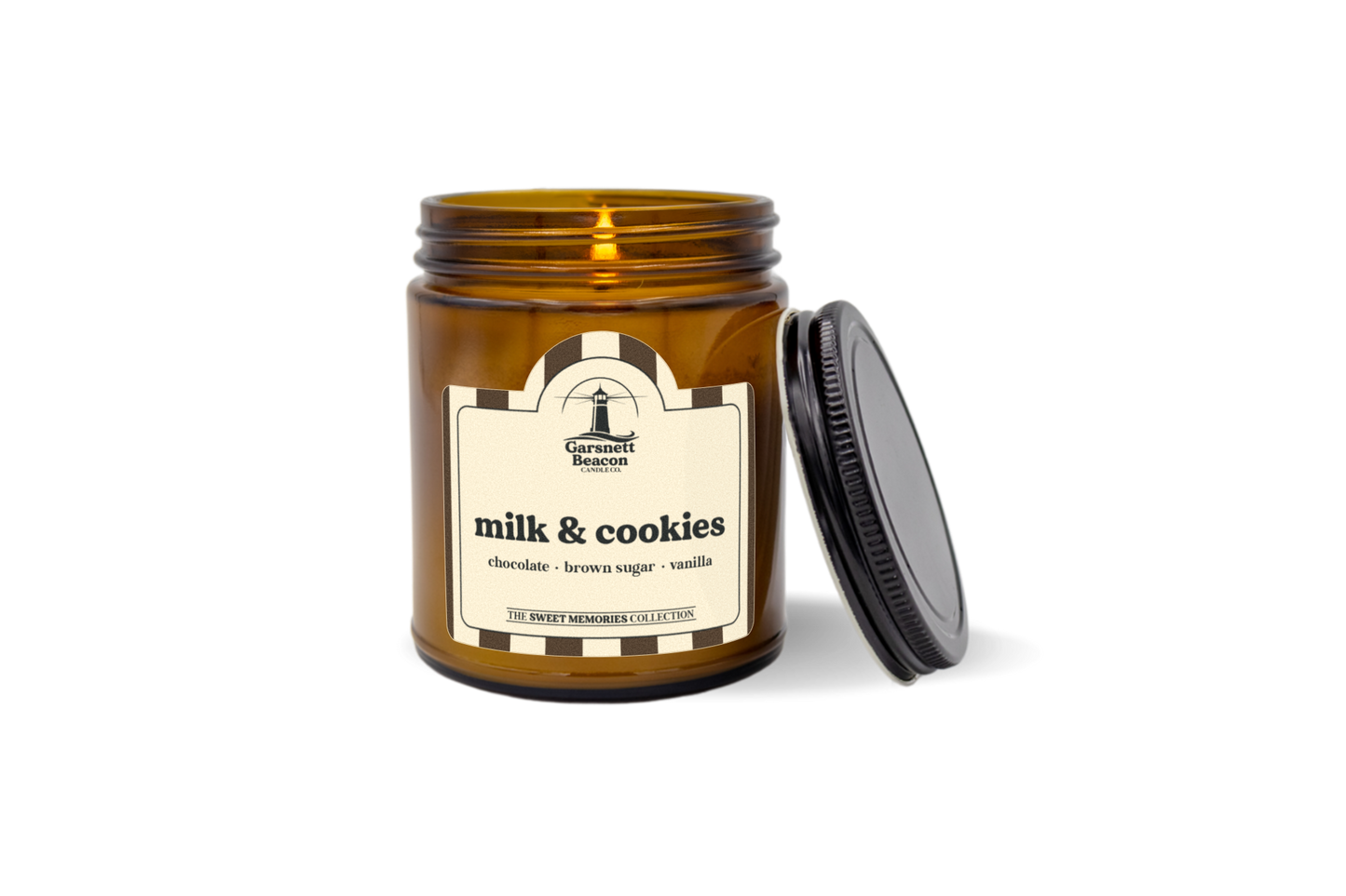 milk & cookies candle by garsnett beacon candle co.