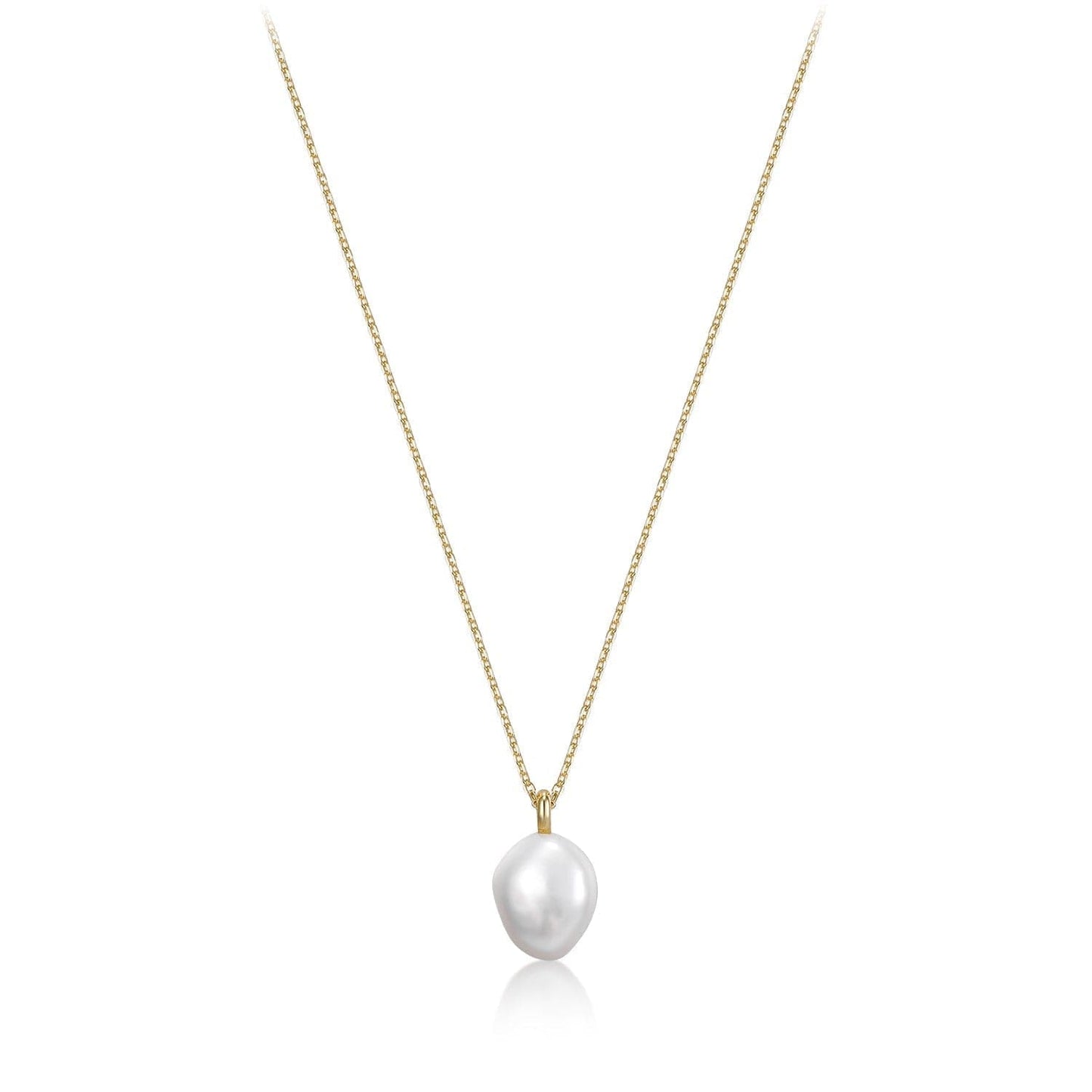 mini pearl pendant necklace by eklexic