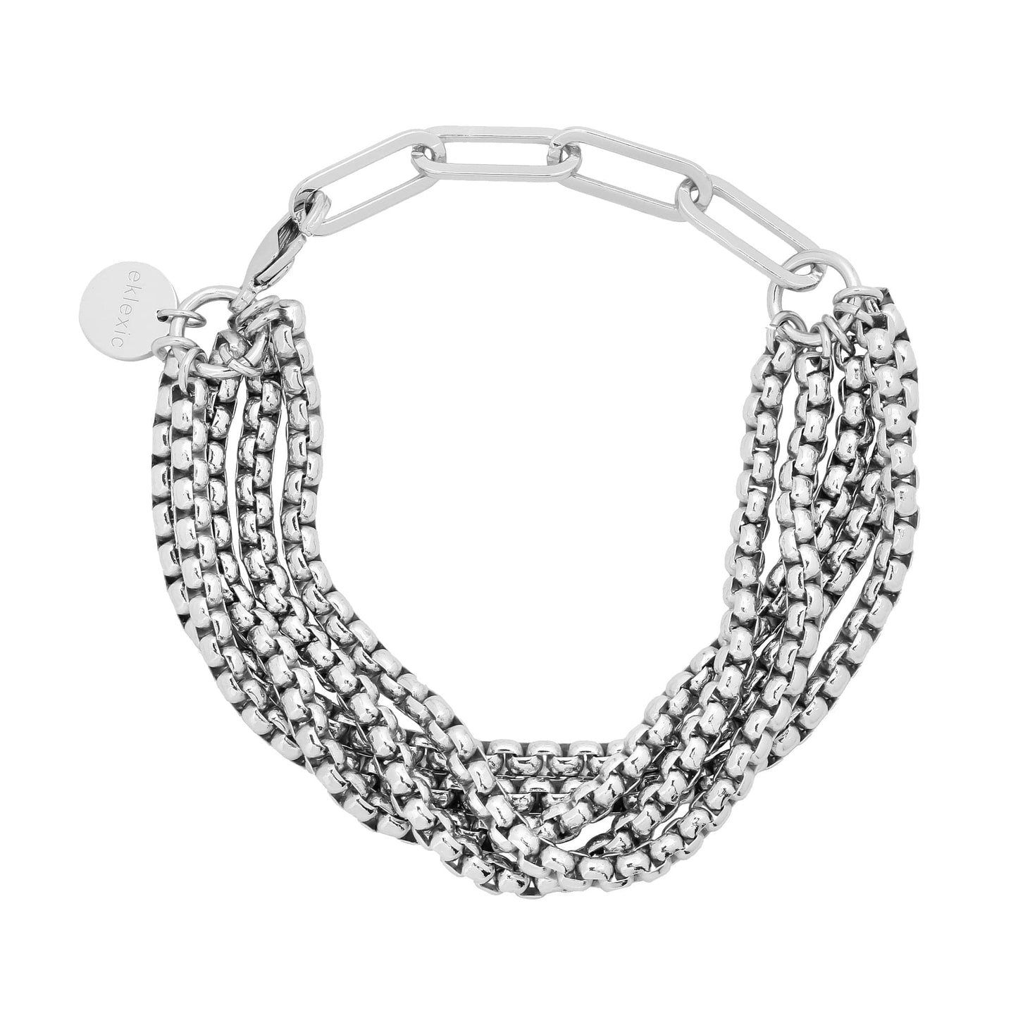 multi layer luciana box chain bracelet by eklexic