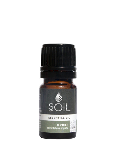 myrrh oil conventional (commiphora myrrha) 5ml by soil organic aromatherapy and skincare