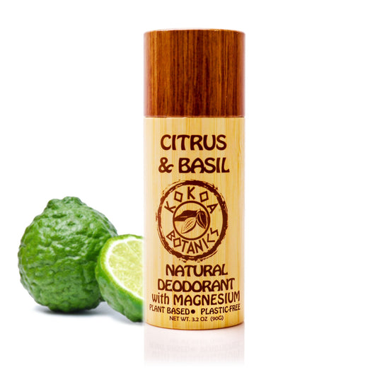 CITRUS & BASIL - Natural Deodorant Aluminum-Free - Plastic-Free by kokoabotanics