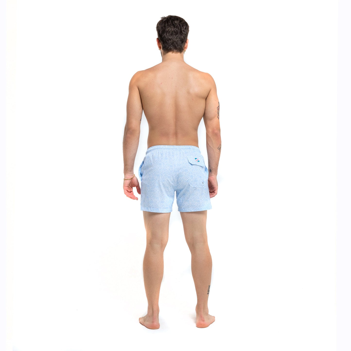 ocean motion - 5" swim trunks + compression liner by bermies