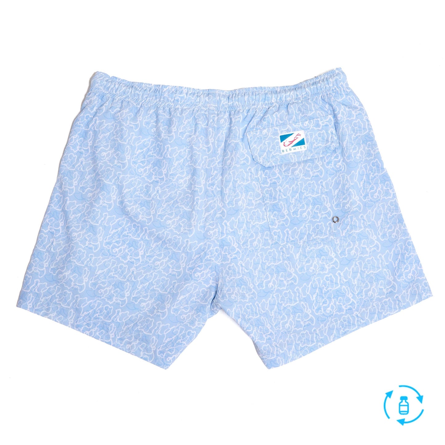 ocean motion - 5" swim trunks + compression liner by bermies