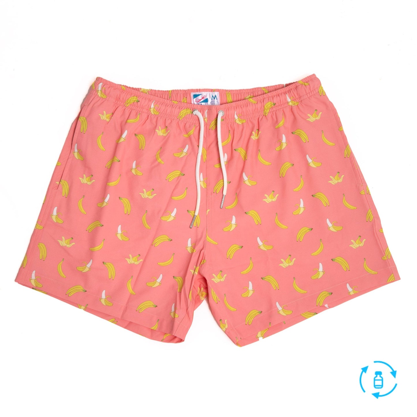 pink banana - 5" swim trunks by bermies