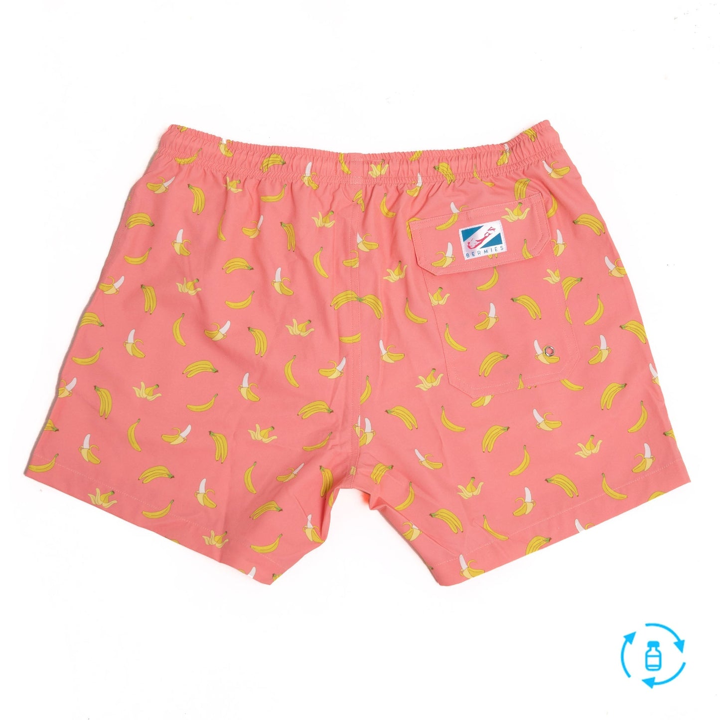 pink banana - 5" swim trunks by bermies