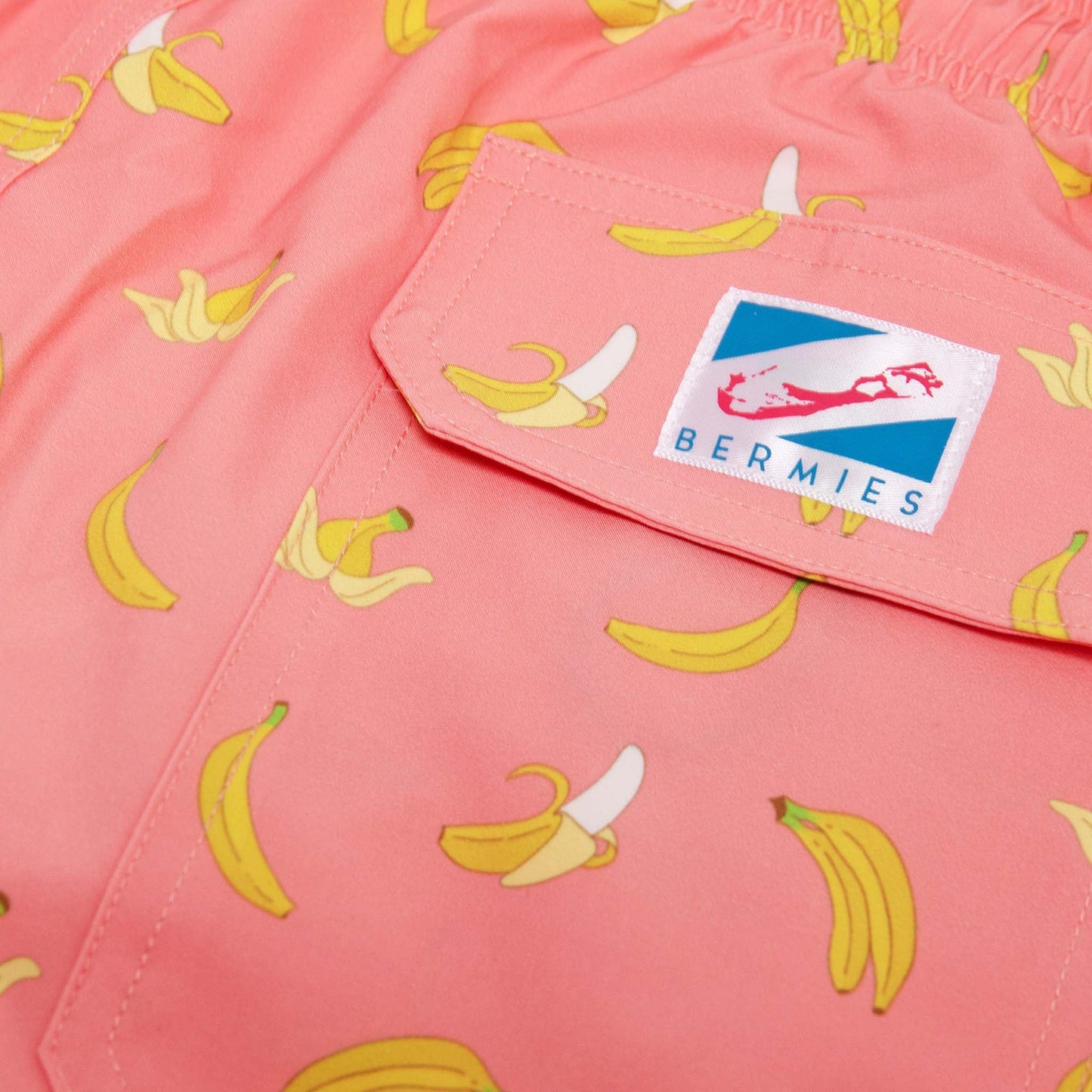 pink banana - 5" swim trunks by bermies