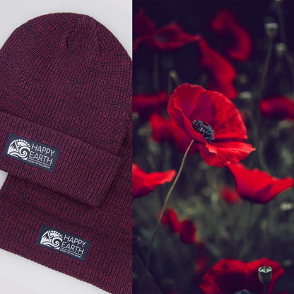 Poppy Blossom Beanie by Happy Earth