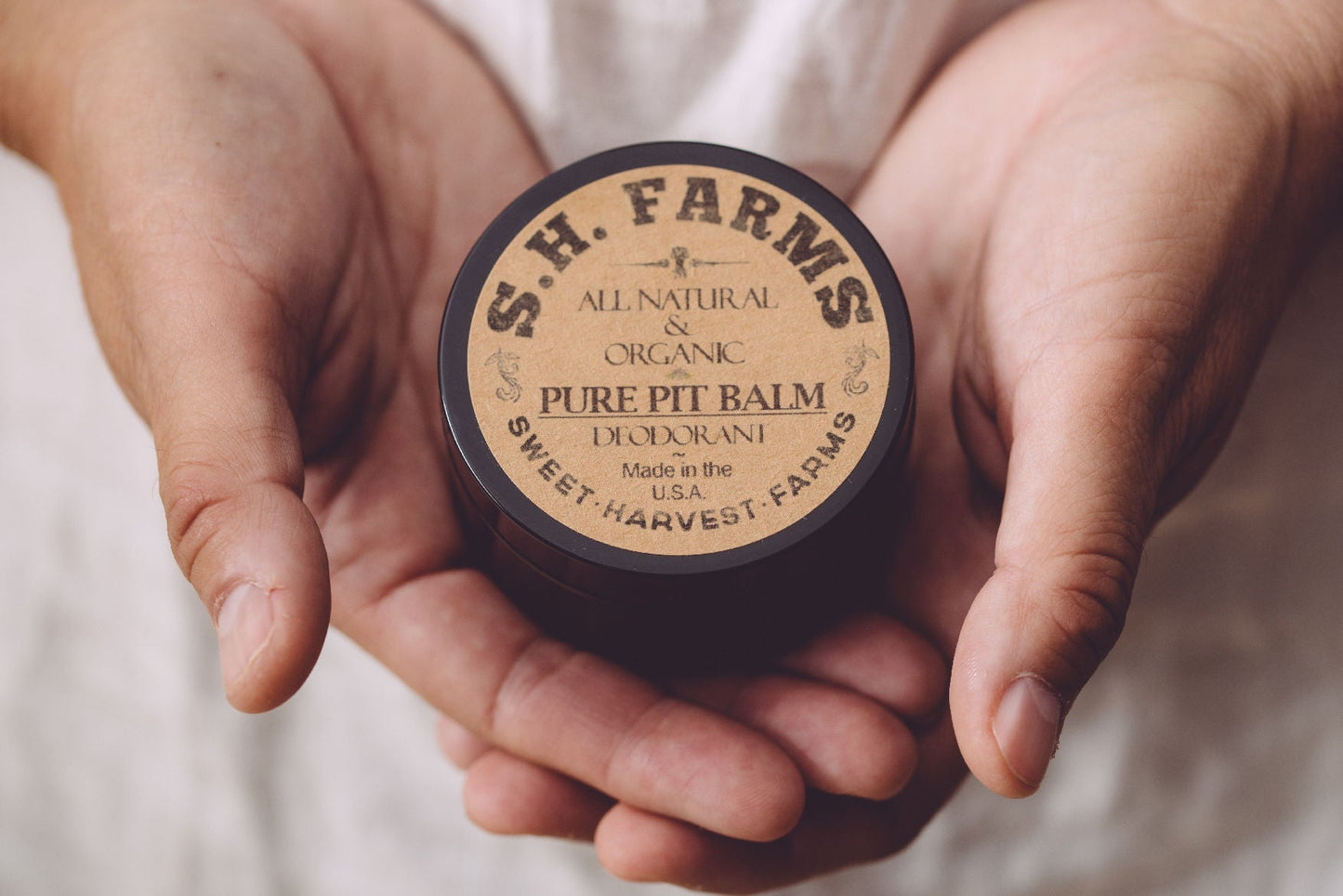 the pure pit balm deodorant - organic and natural - aluminum free by sweet harvest farms