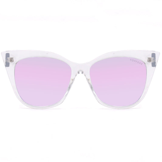 Venice Cateye - Clear Purple - Prescription by TopFoxx