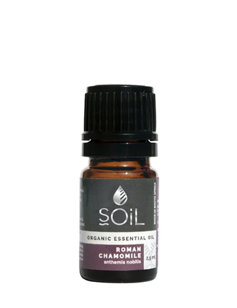 organic chamomile, roman essential oil (anthemis nobilis ) 2.5ml by soil organic aromatherapy and skincare