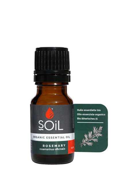 organic rosemary essential oil (rosemarinus officinalis) 10ml by soil organic aromatherapy and skincare