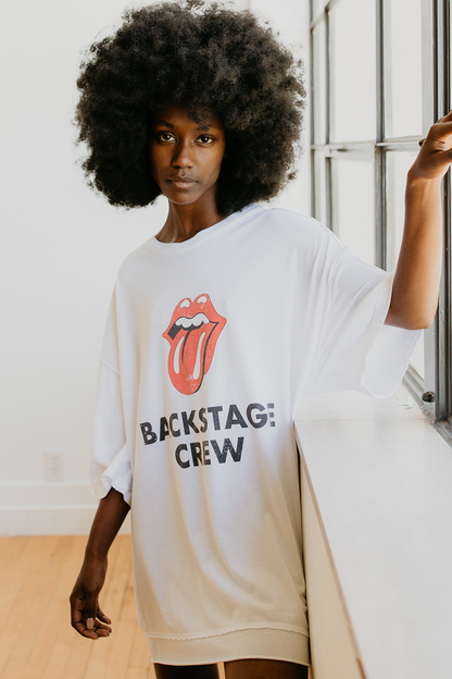 Rolling Stones Backstage Crew Oversized Tee by People of Leisure