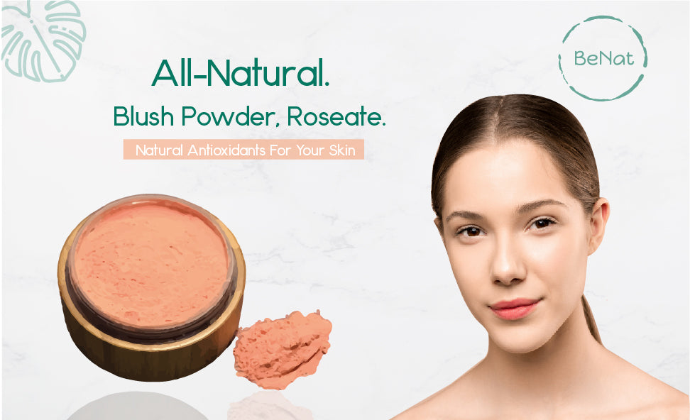 blush loose powder set by benat