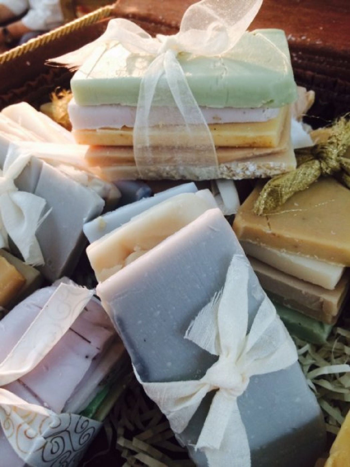 sample soap pack of organic handmade soap by sweet harvest farms