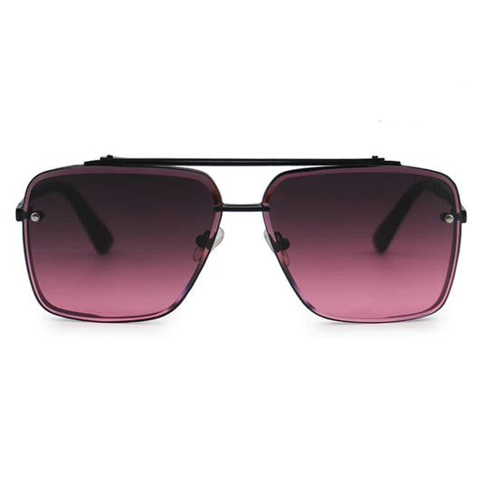 Bella - Ruby Oversized Squared Aviators by TopFoxx