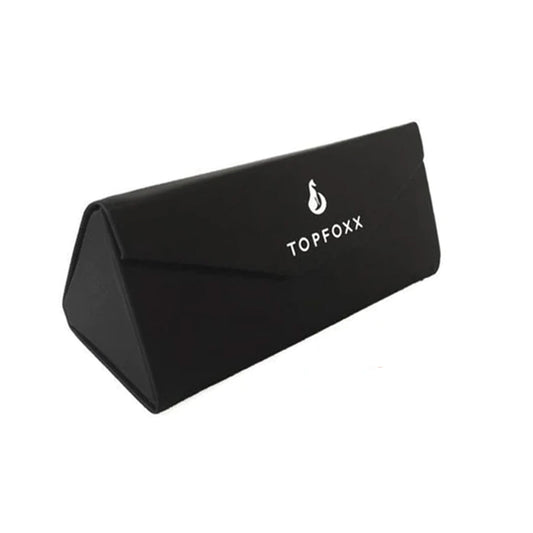 Black Foldable Sunglasses Case by TopFoxx