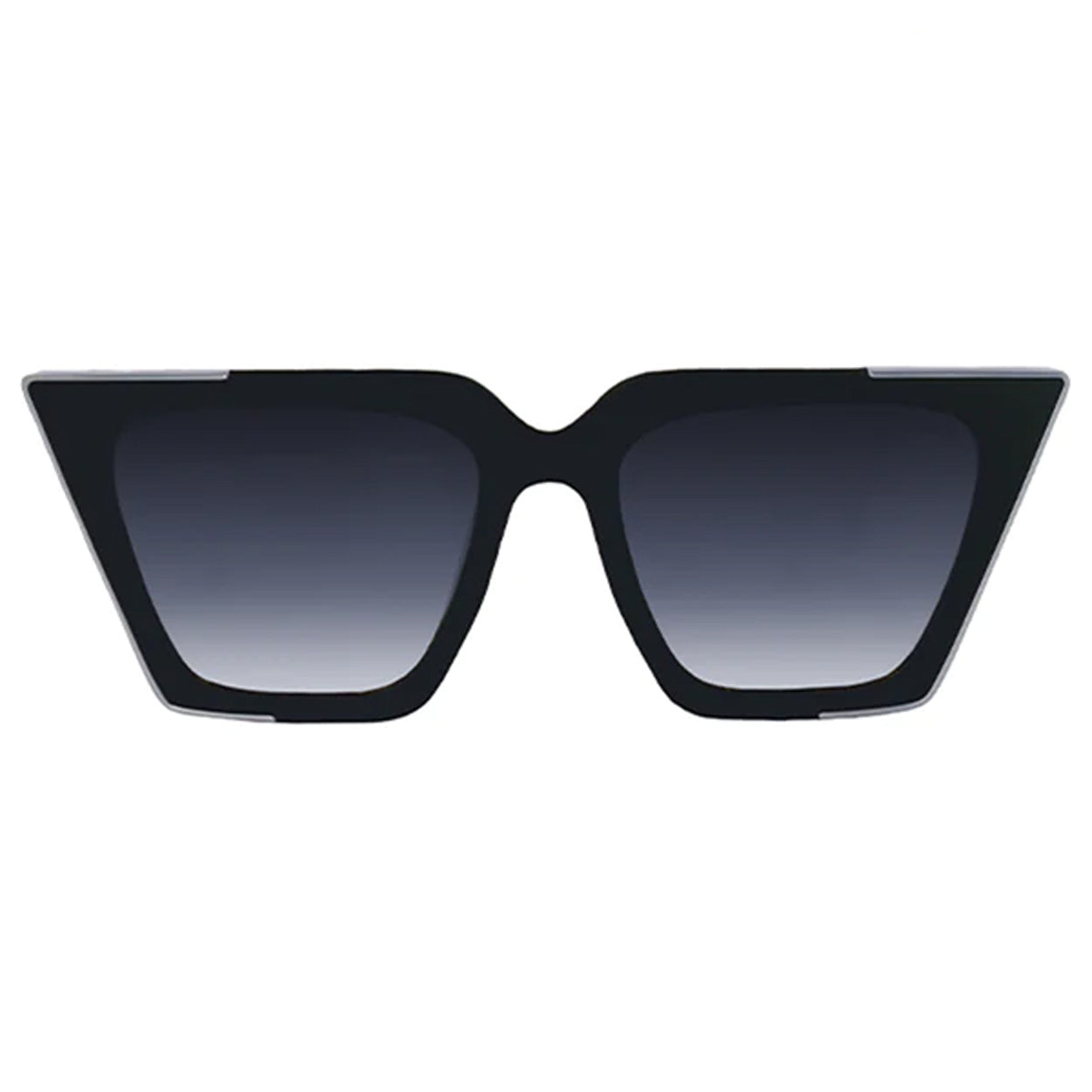 the ceo - black faded black lens cateye sunglasses by topfoxx