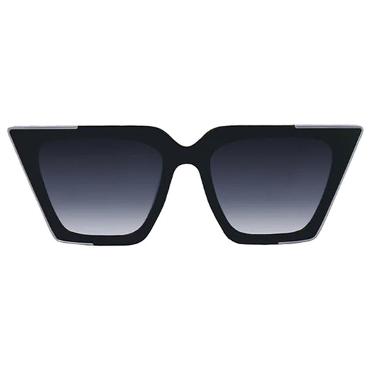 The CEO - Black Faded Black Lens Cateye Sunglasses by TopFoxx