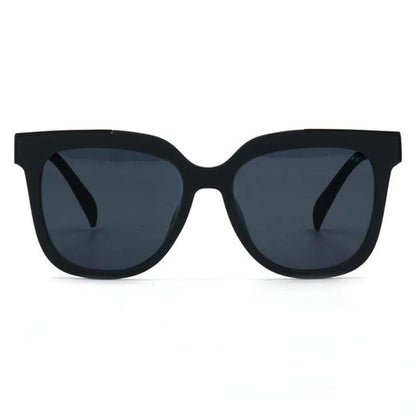 Coco - Sustainable Black Frame Black Lens Wayfarer Sunglasses by TopFoxx