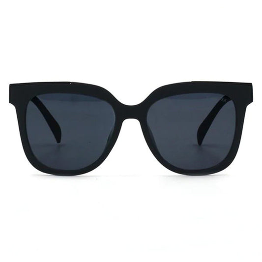 Coco - Sustainable Black Frame Black Lens Wayfarer Sunglasses by TopFoxx