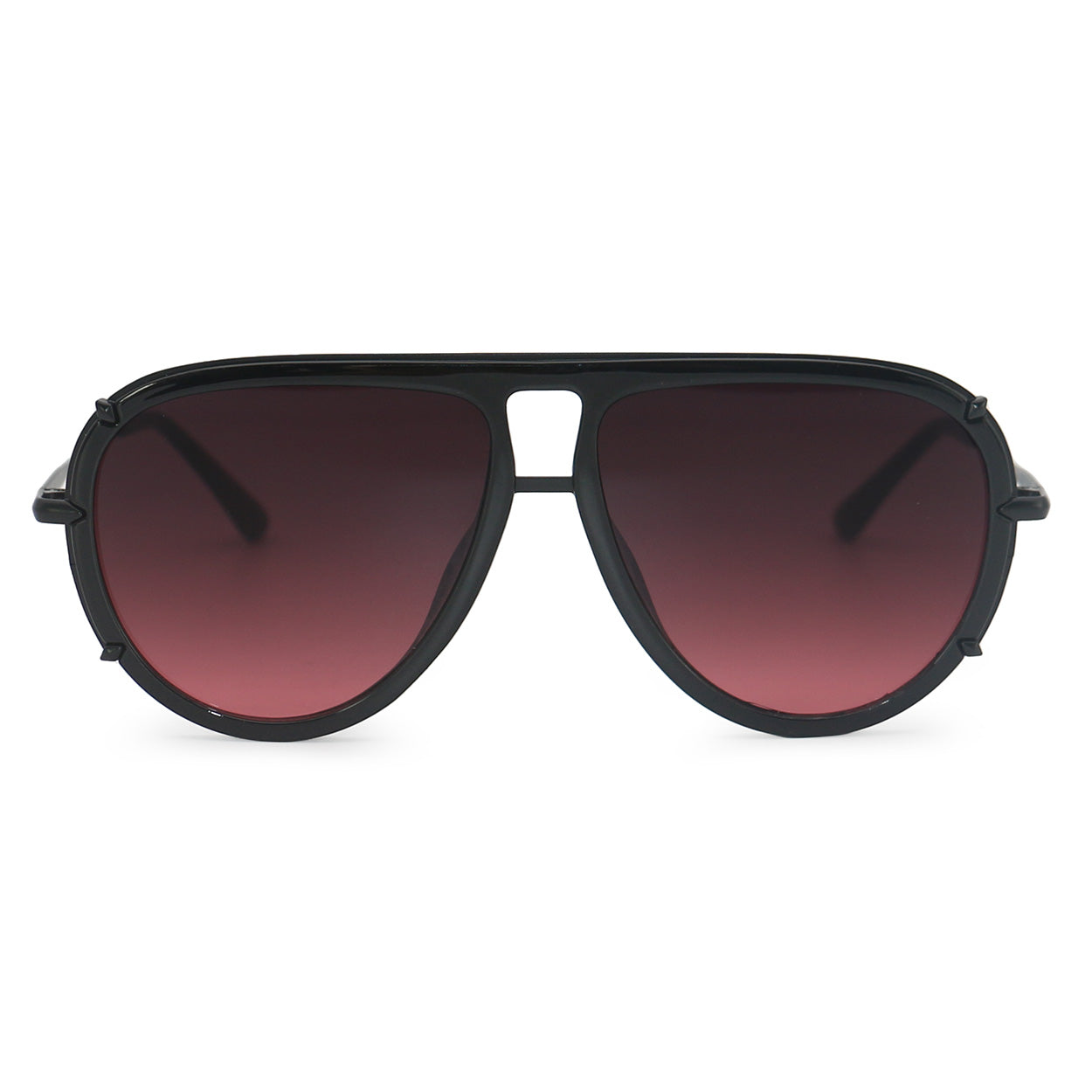 ivy luxe - ruby tangle-free round aviator sunglasses by topfoxx