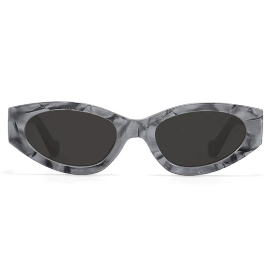 Kat x Money Moves - Grey Cateye Sunglasses by TopFoxx