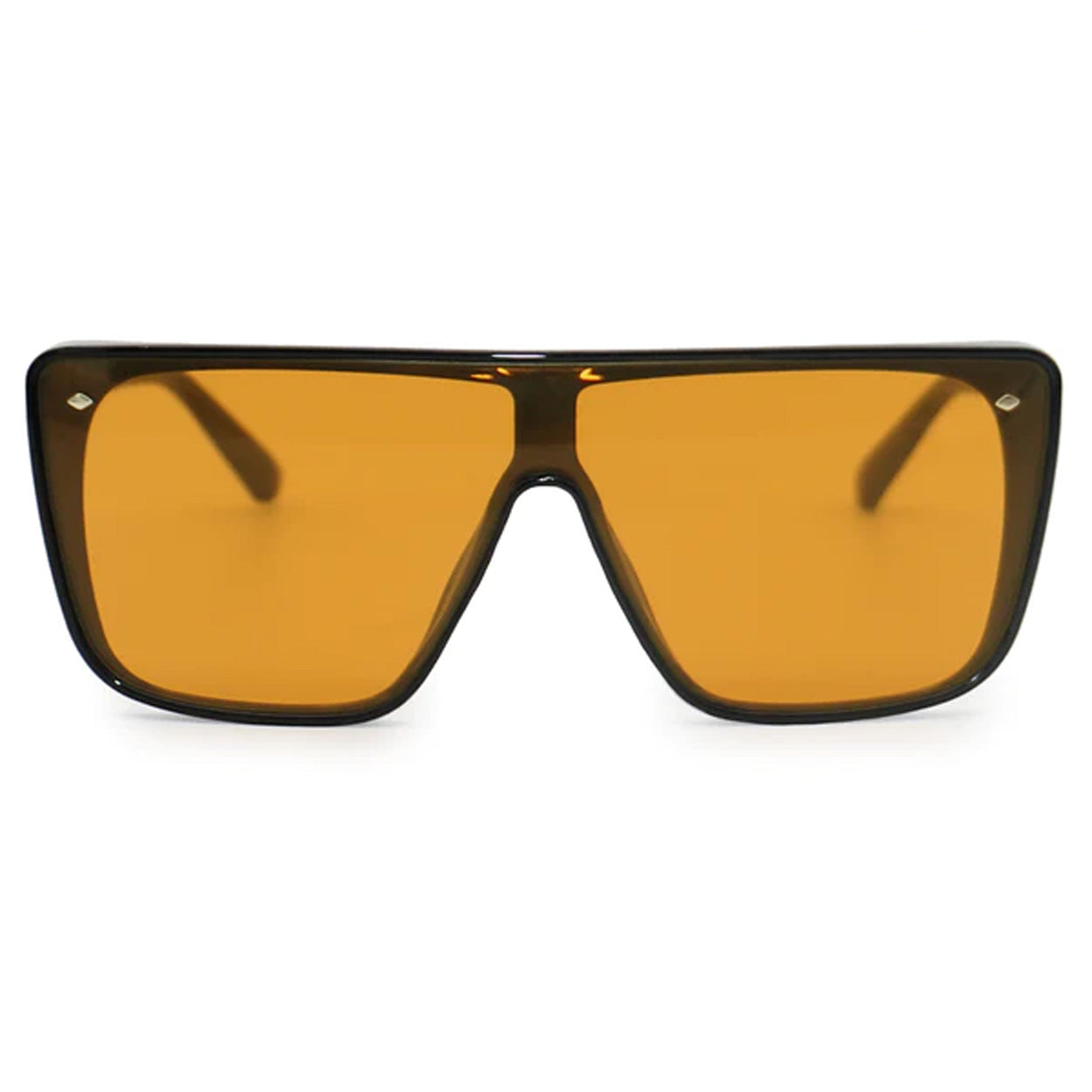 sustainable rayz - limited edition yellow squared sunglasses by topfoxx