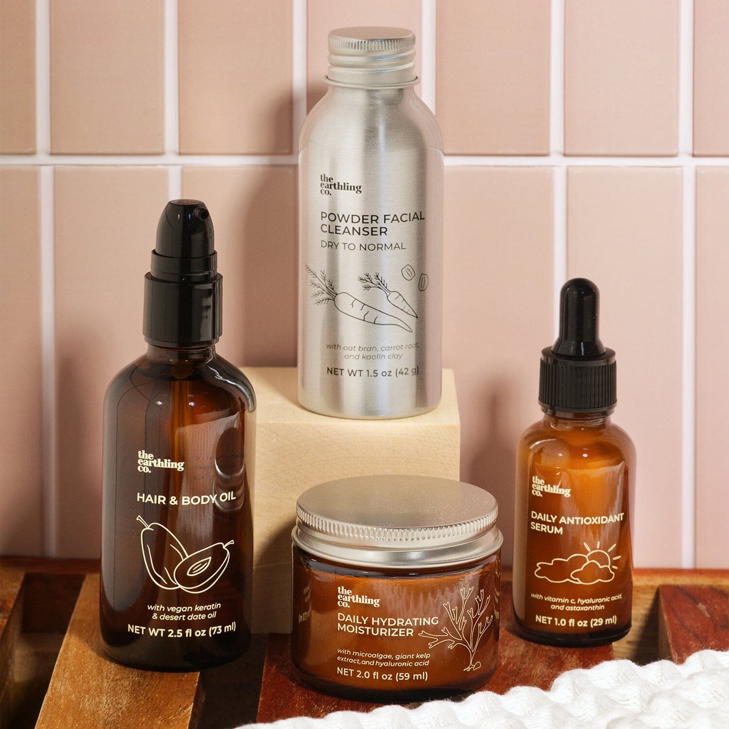 skincare luxury bundle by the earthling co.