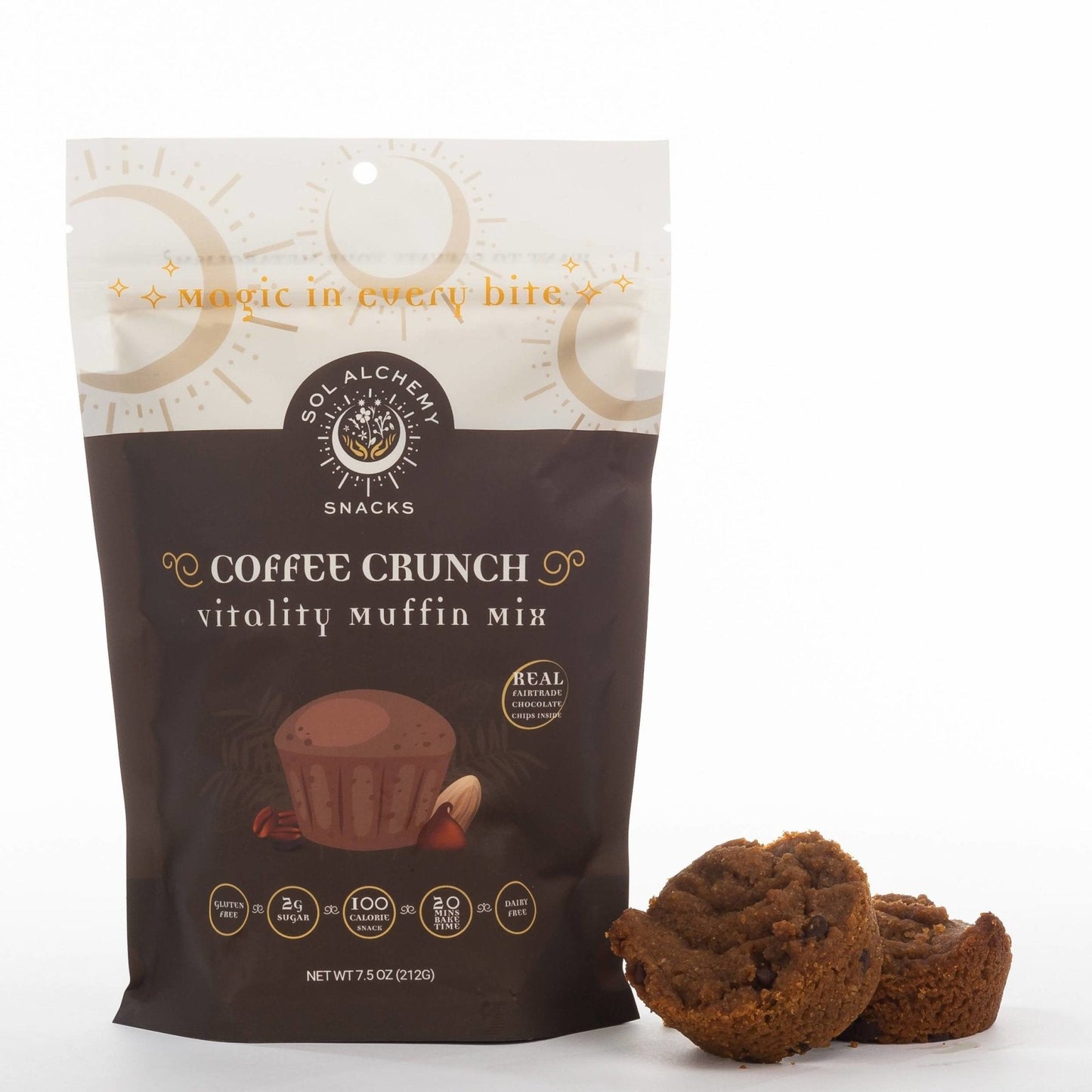 coffee crunch vitality muffin mix - 12 x 7.5 oz by farm2me