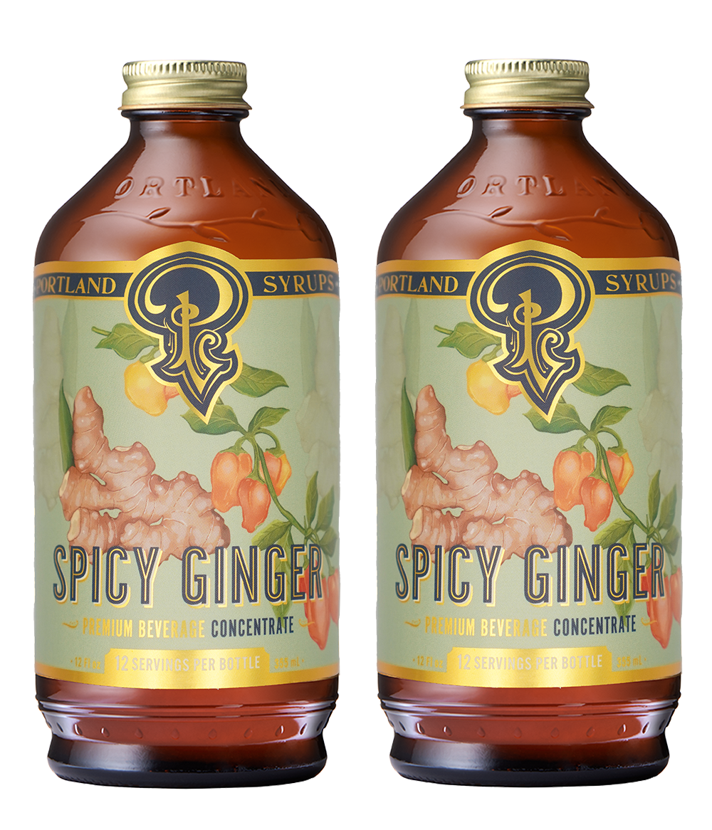 spicy ginger syrup two-pack by portland syrups