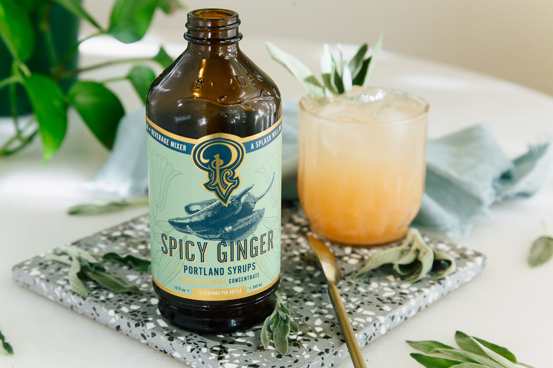 spicy ginger syrup two-pack by portland syrups