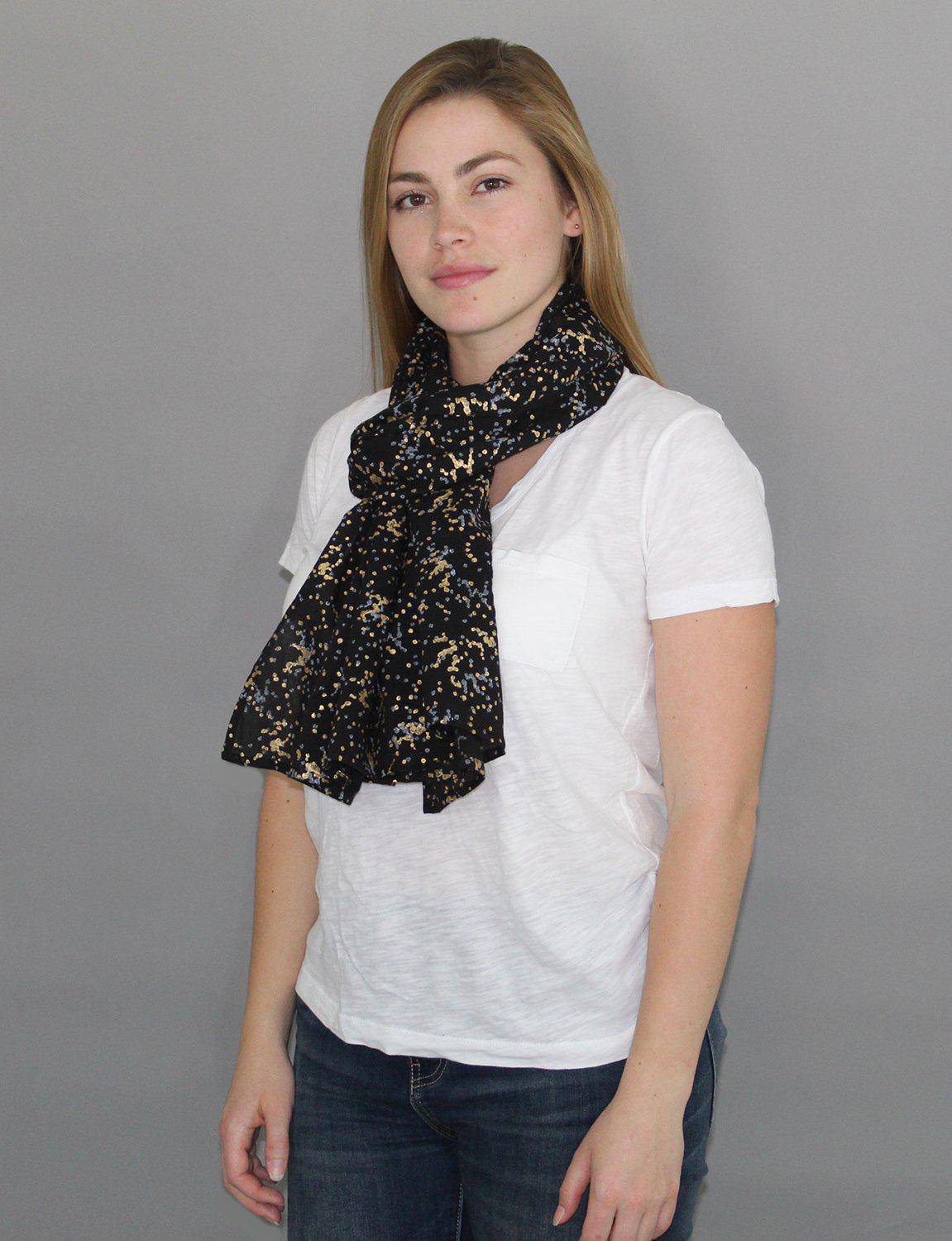 splatter dot scarf - organic cotton by passion lilie