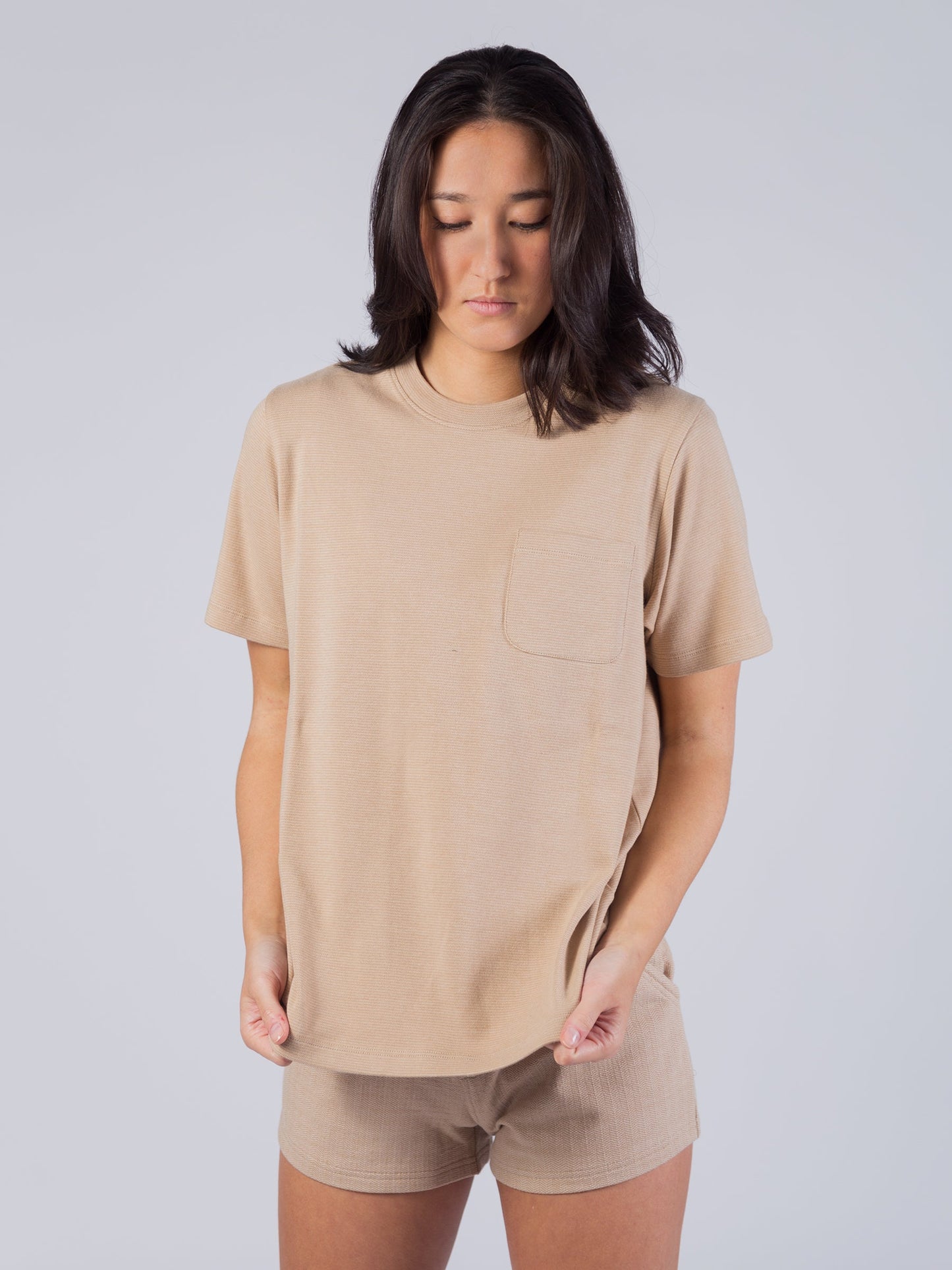 premium-weight tee | beech wood by happy earth