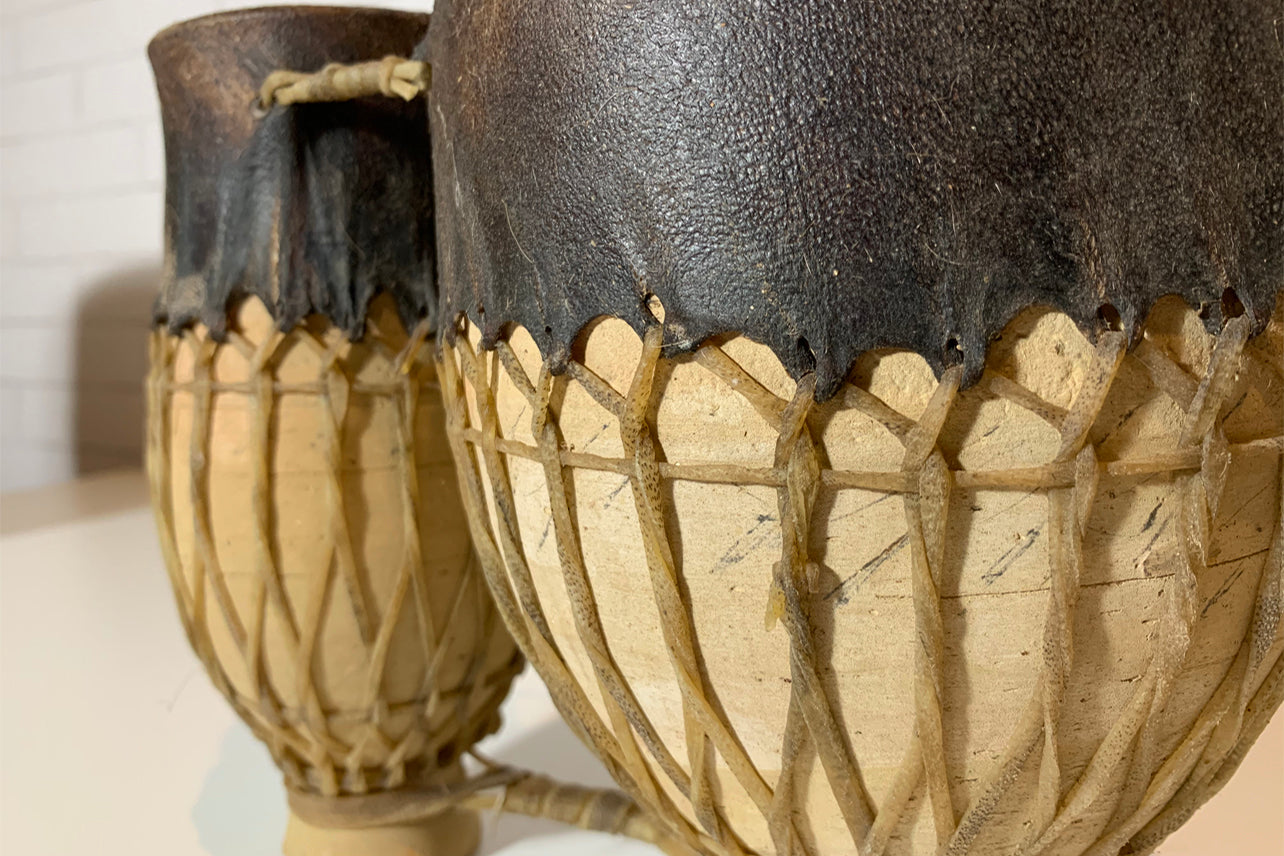 moroccan tam-tam double drum by verve culture