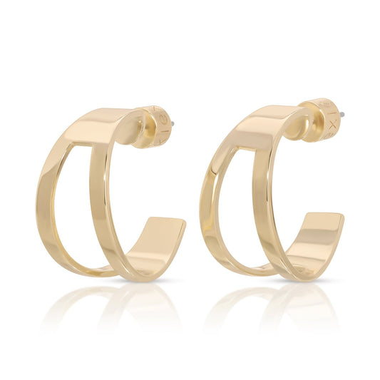 Theo Cut-Out Tapered Hoops by eklexic